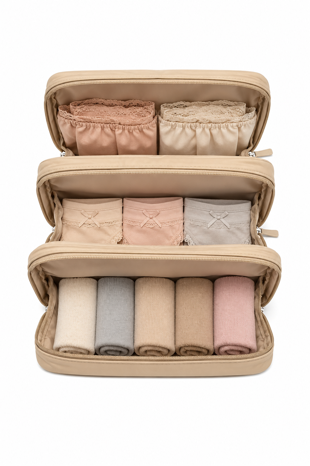 Exklusive Praktische Unterwäsche BHs Socken, Slips-Reise-Organizer La Riss