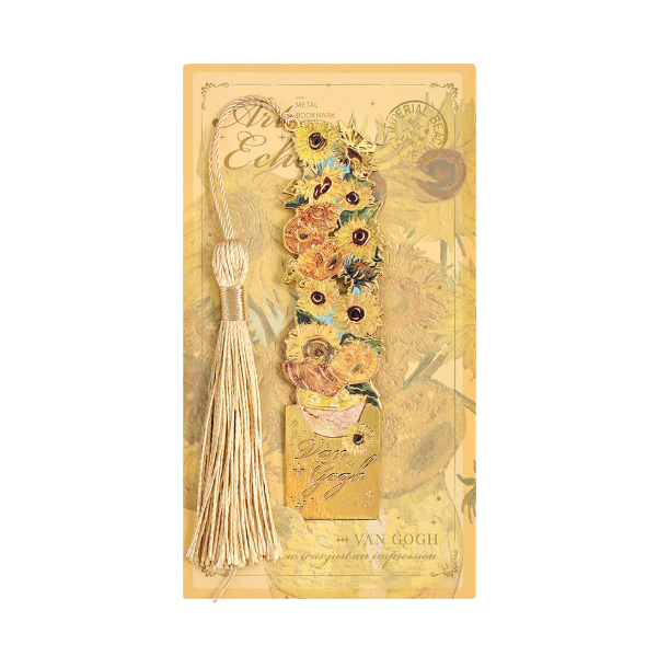 Van Gogh und Monet -Lesezeichen aus Metall