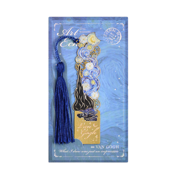Van Gogh und Monet -Lesezeichen aus Metall (Art Echo)