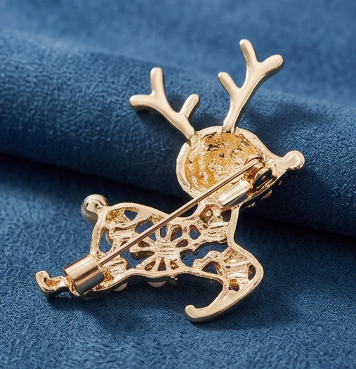 Elegante Weihnachtsrose in Form eines Hirsches