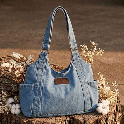 Denim Shoulder Bag – Stilvolle Jeans-Schultermagazin für jeden Tag