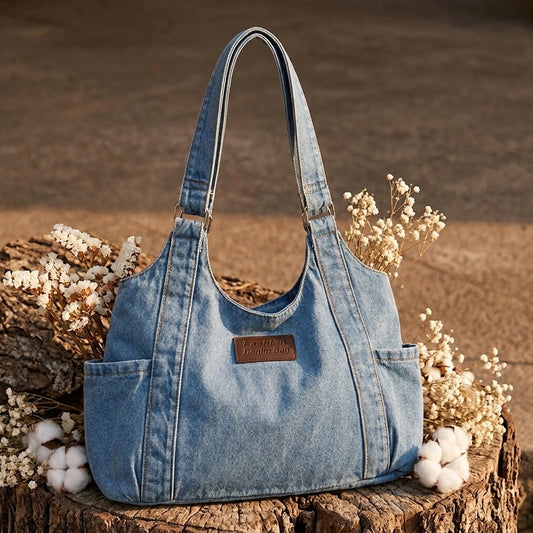 Denim Shoulder Bag – Stilvolle Jeans-Schultermagazin für jeden Tag