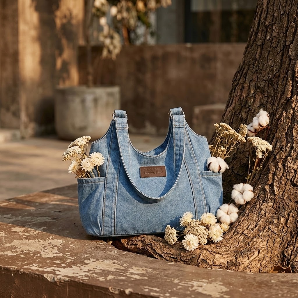 Denim Shoulder Bag – Stilvolle Jeans-Schultermagazin für jeden Tag