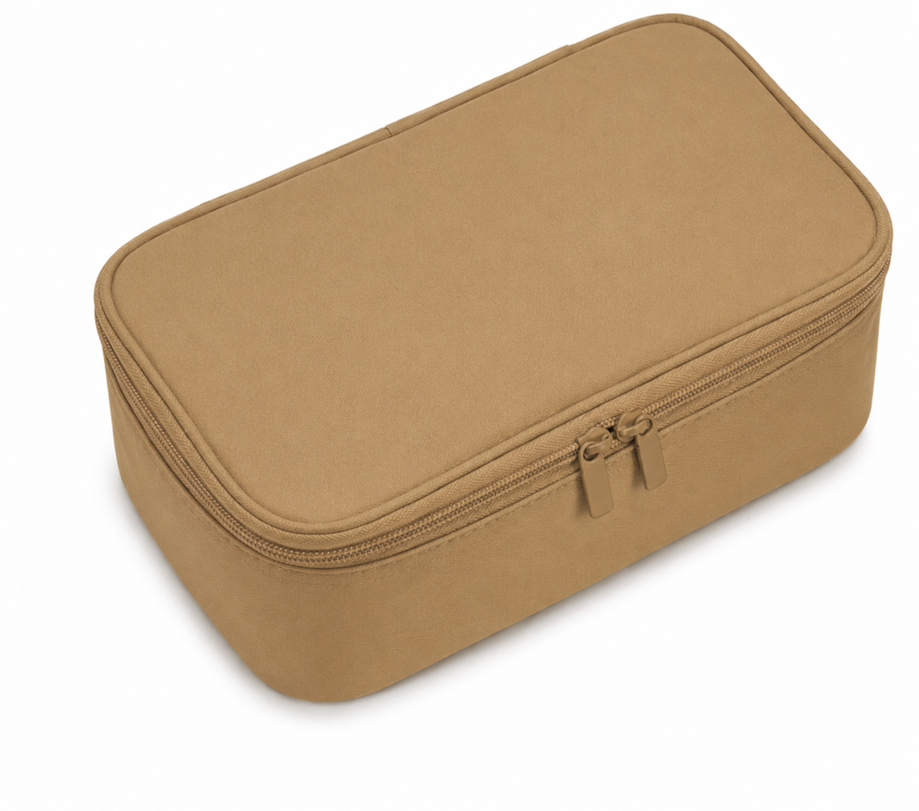 Reise Organizer für BHs, Unterwäsche und Socken. BH Aufbewahrungstasche Formstabiler Dessous Koffer mit Mehreren Fächern. La Riss Tasche mehrteilig mit Reißverschlus ( Braun)