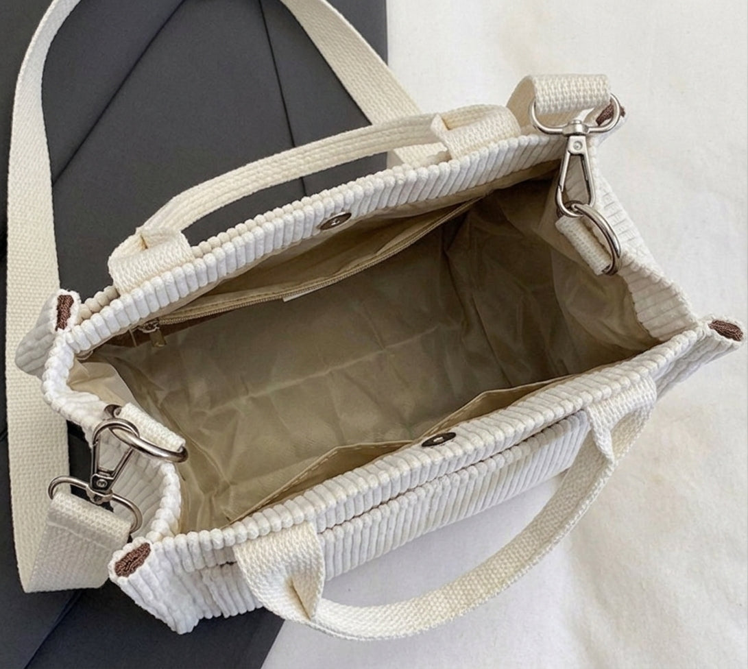 Süße Cord-Tasche „Kompakter Allrounder“ – Styling-Wunder in 4 Farben