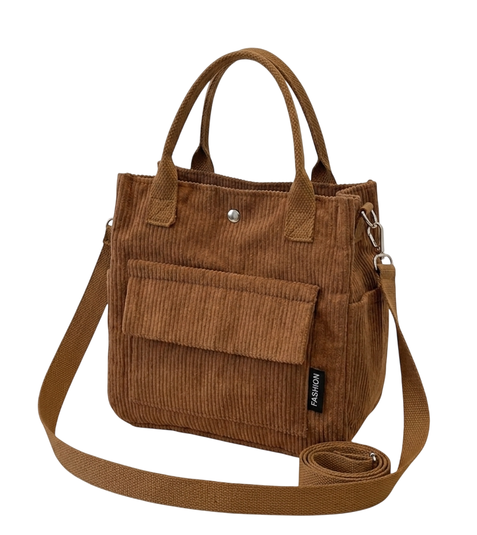 Süße Cord-Tasche „Kompakter Allrounder“ – Styling-Wunder in 4 Farben