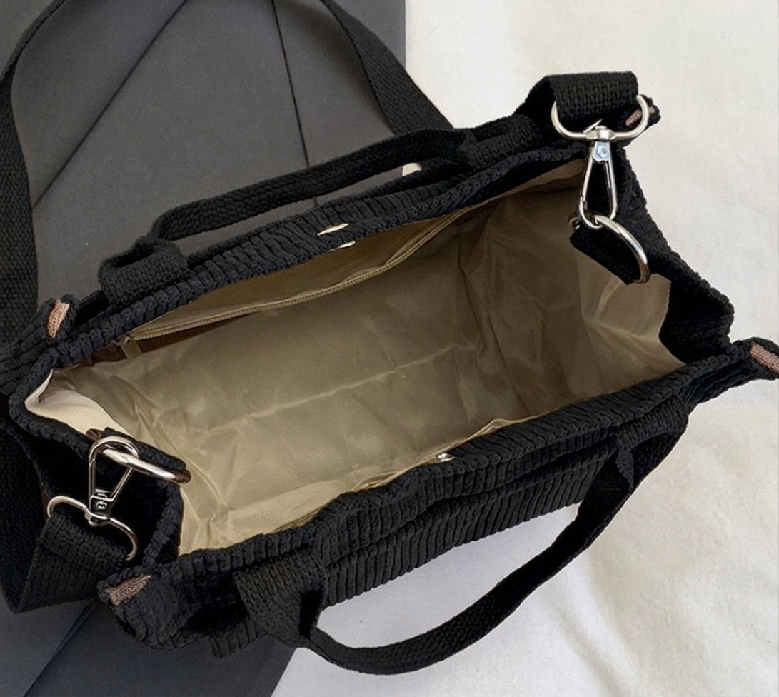 Süße Cord-Tasche „Kompakter Allrounder“ – Styling-Wunder in 4 Farben
