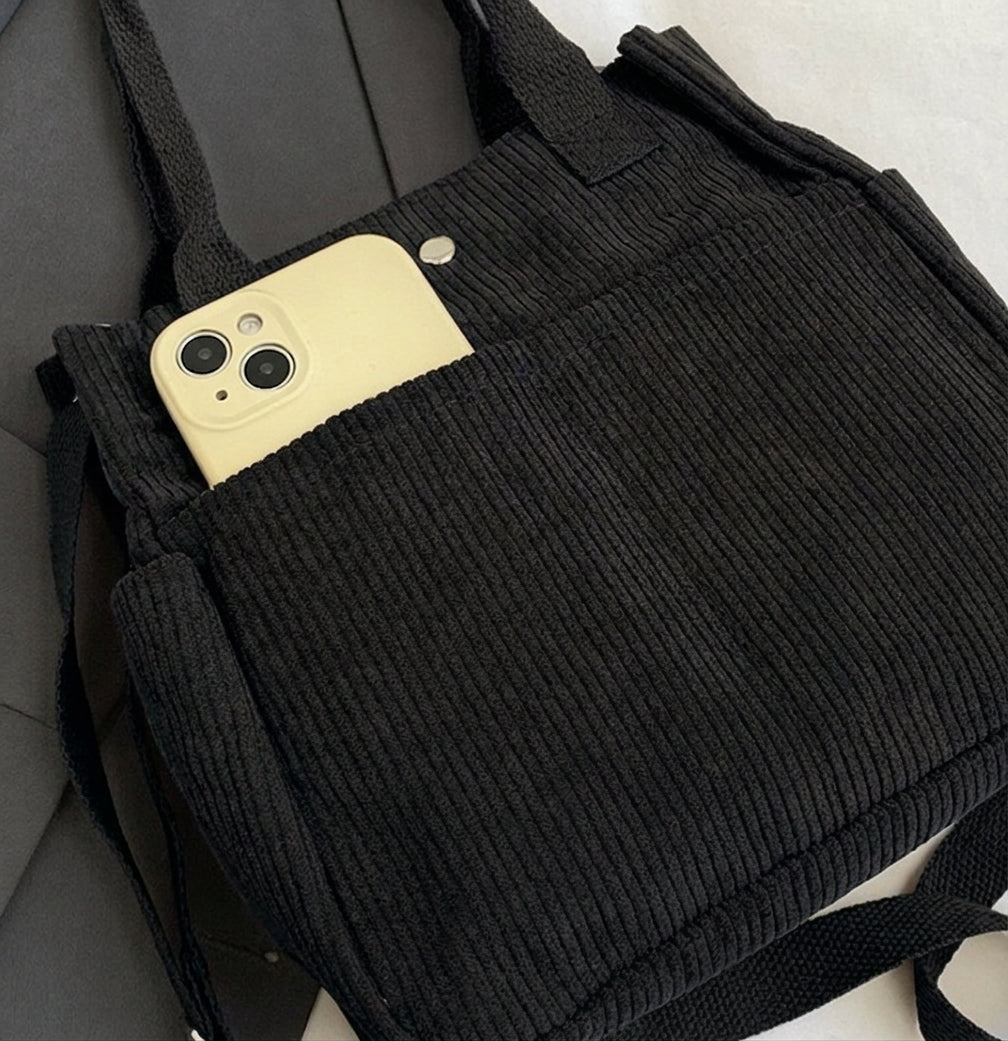 Süße Cord-Tasche „Kompakter Allrounder“ – Styling-Wunder in 4 Farben
