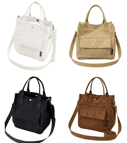 Süße Cord-Tasche „Kompakter Allrounder“ – Styling-Wunder in 4 Farben