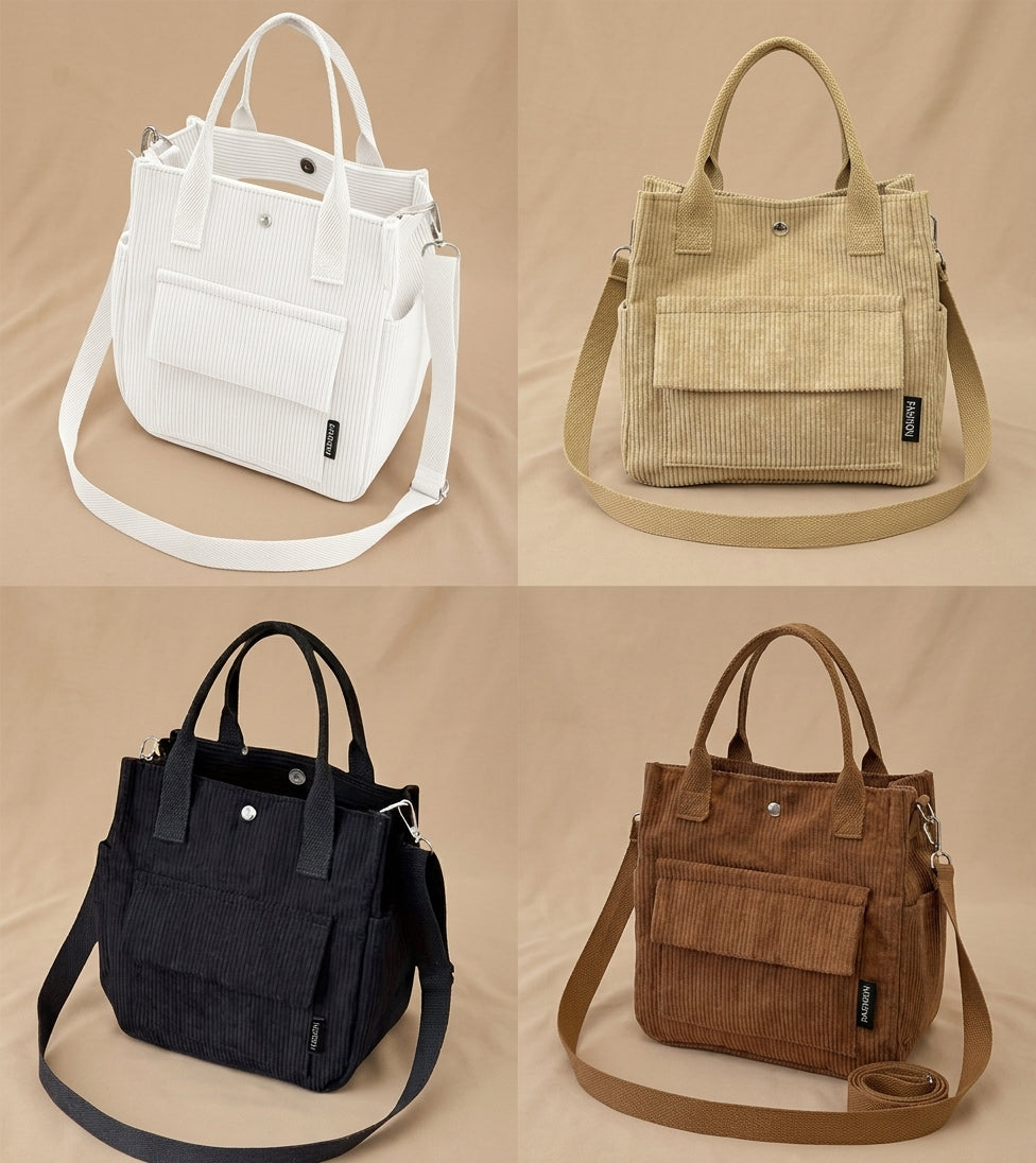 Süße Cord-Tasche „Kompakter Allrounder“ – Styling-Wunder in 4 Farben