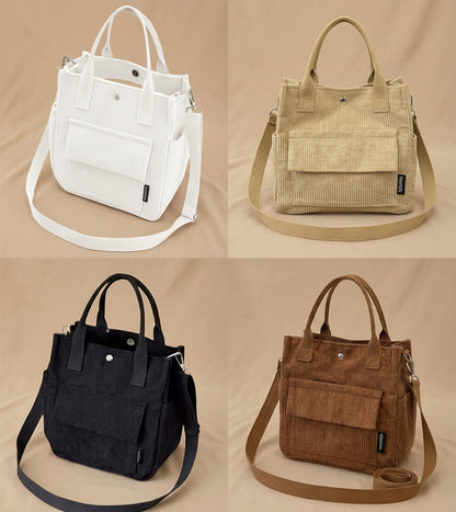 Süße Cord-Tasche „Kompakter Allrounder“ – Styling-Wunder in 4 Farben