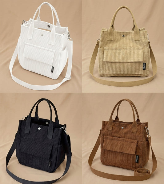Süße Cord-Tasche „Kompakter Allrounder“ – Styling-Wunder in 4 Farben