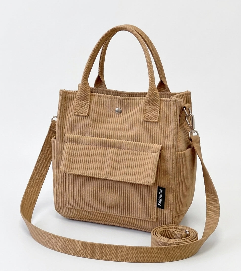 Süße Cord-Tasche „Kompakter Allrounder“ – Styling-Wunder in 4 Farben