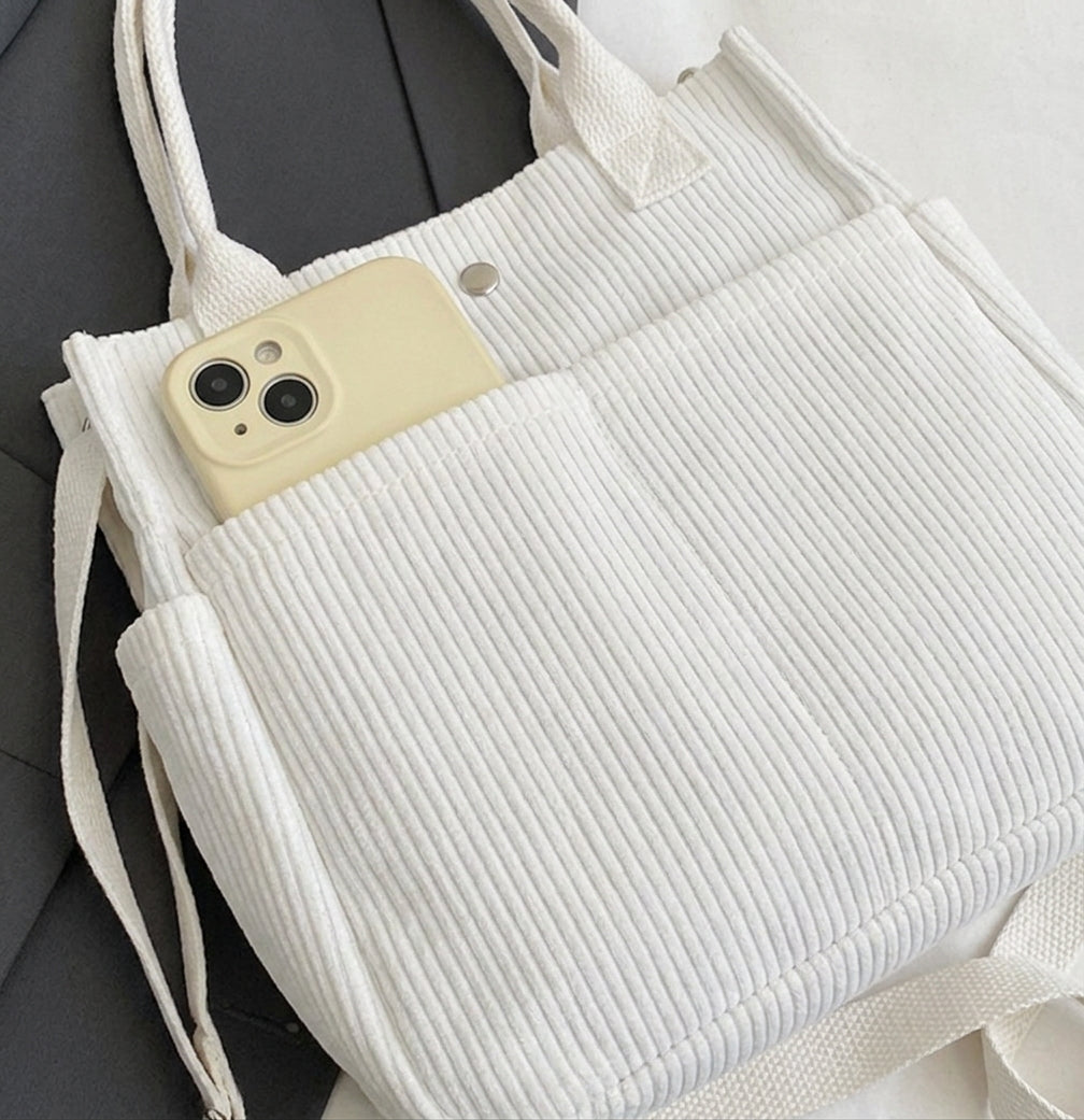 Süße Cord-Tasche „Kompakter Allrounder“ – Styling-Wunder in 4 Farben