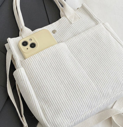 Süße Cord-Tasche „Kompakter Allrounder“ – Styling-Wunder in 4 Farben