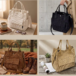 Süße Cord-Tasche „Kompakter Allrounder“ – Styling-Wunder in 4 Farben