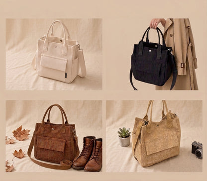 Süße Cord-Tasche „Kompakter Allrounder“ – Styling-Wunder in 4 Farben