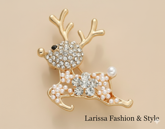 Elegante Weihnachtsrose in Form eines Hirsches