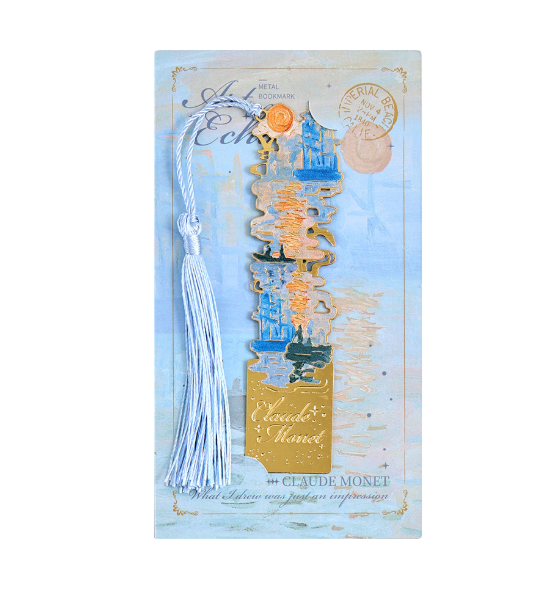 Van Gogh und Monet -Lesezeichen aus Metall