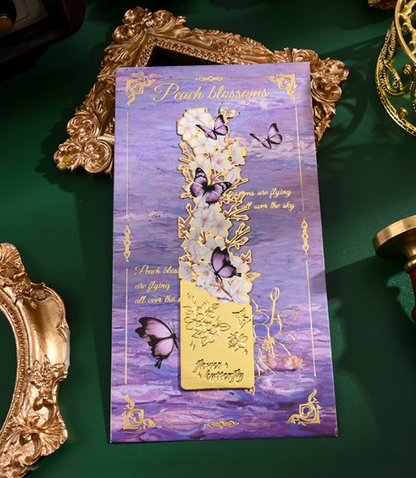 Schmetterlings-Lesezeichen-Kollektion 4 Set-Lesezeichen aus Metall