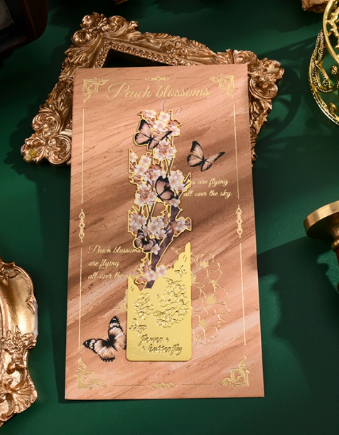 Schmetterlings-Lesezeichen-Kollektion 4 Set-Lesezeichen aus Metall