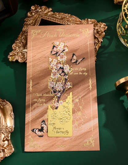 Schmetterlings-Lesezeichen-Kollektion 4 Set-Lesezeichen aus Metall