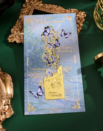 Schmetterlings-Lesezeichen-Kollektion 4 Set-Lesezeichen aus Metall