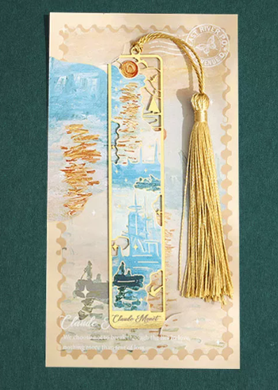 Van Gogh und Monet -Lesezeichen aus Metall