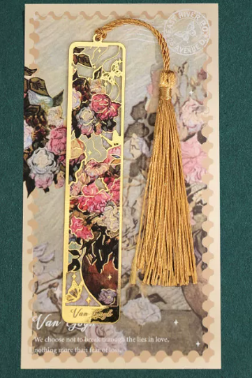 Van Gogh und Monet -Lesezeichen aus Metall