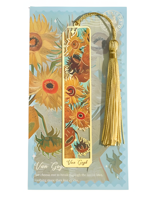 Van Gogh und Monet -Lesezeichen aus Metall