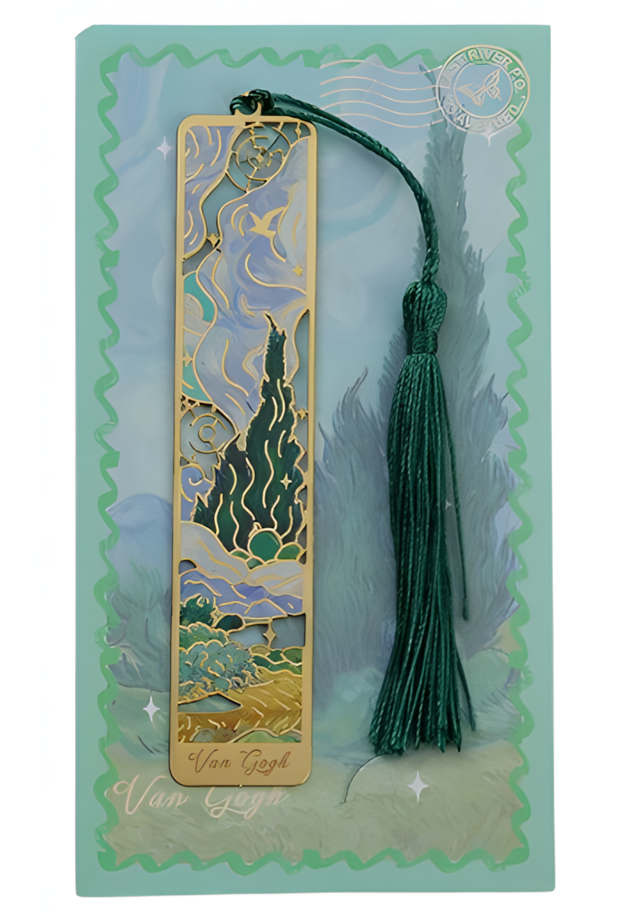 Van Gogh und Monet -Lesezeichen aus Metall