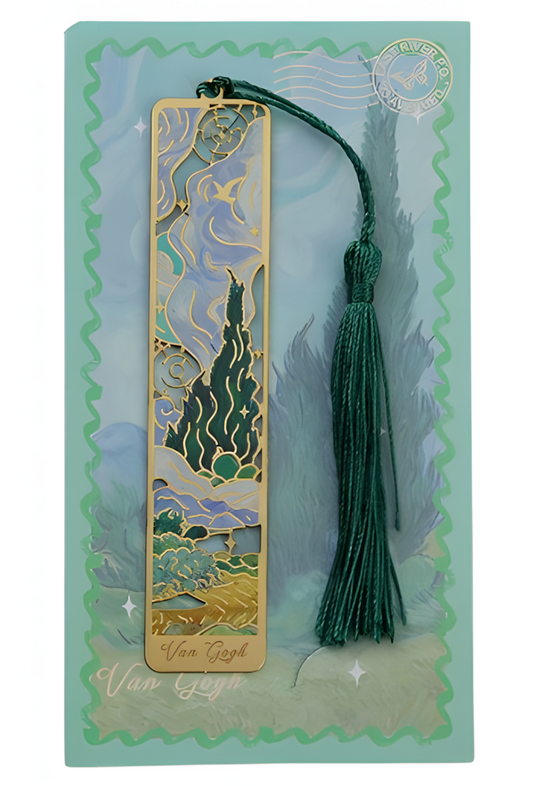 Van Gogh und Monet -Lesezeichen aus Metall