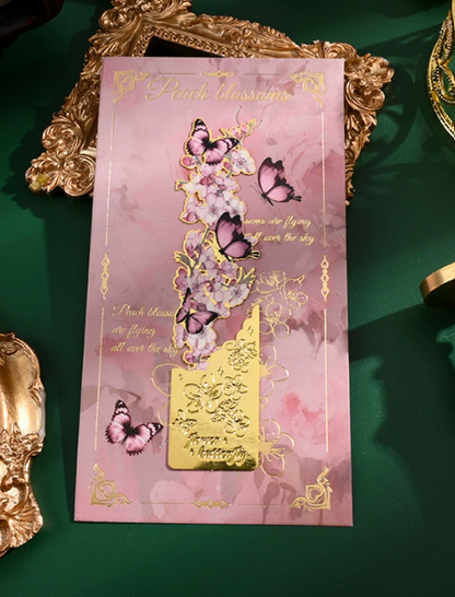 Schmetterlings-Lesezeichen-Kollektion 4 Set-Lesezeichen aus Metall