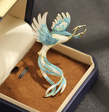 Elegante Phoenix  Brosche