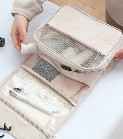 Premium Kulturbeutel zum Aufhängen – Handliche Kosmetiktasche für Damen & Herren | Wasserabweisender Travel Organizer für Reise, Urlaub & Badezimmer