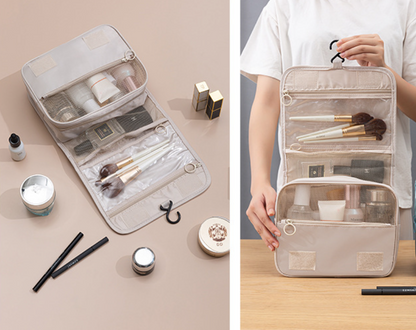 Premium Kulturbeutel zum Aufhängen – Handliche Kosmetiktasche für Damen & Herren | Wasserabweisender Travel Organizer für Reise, Urlaub & Badezimmer