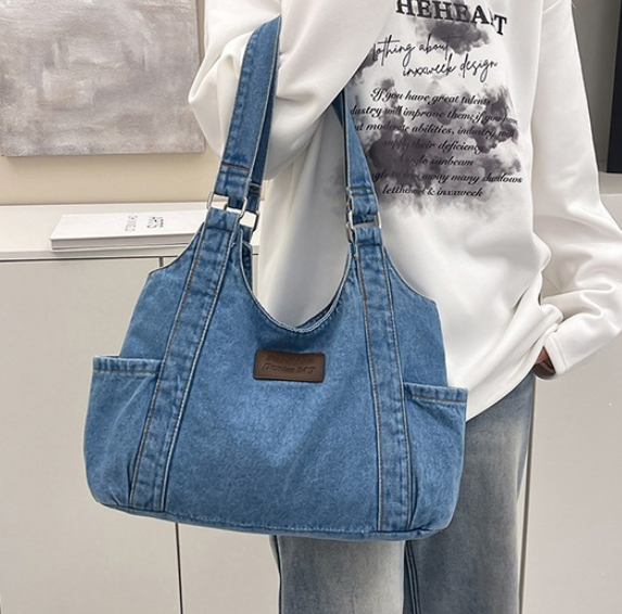 Denim Shoulder Bag – Stilvolle Jeans-Schultermagazin für jeden Tag