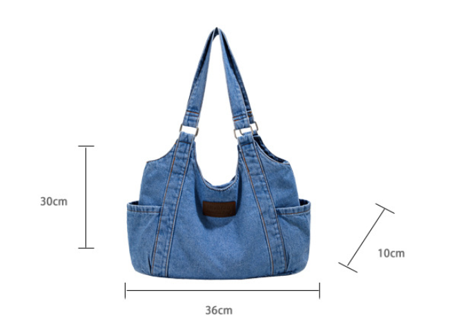 Denim Shoulder Bag – Stilvolle Jeans-Schultermagazin für jeden Tag