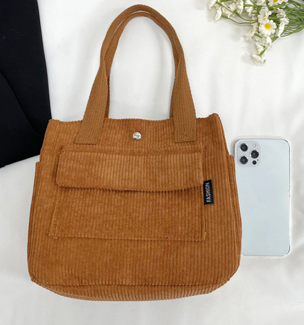 Süße Cord-Tasche „Kompakter Allrounder“ – Styling-Wunder in 4 Farben