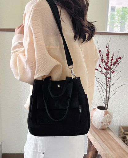 Süße Cord-Tasche „Kompakter Allrounder“ – Styling-Wunder in 4 Farben