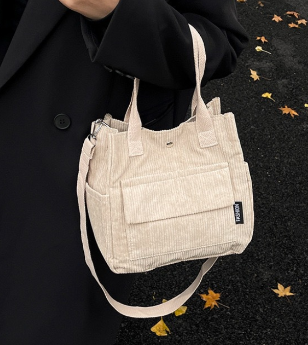 Süße Cord-Tasche „Kompakter Allrounder“ – Styling-Wunder in 4 Farben