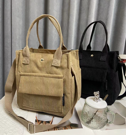 Süße Cord-Tasche „Kompakter Allrounder“ – Styling-Wunder in 4 Farben