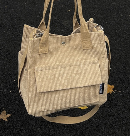 Süße Cord-Tasche „Kompakter Allrounder“ – Styling-Wunder in 4 Farben