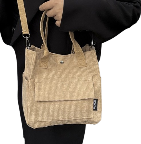 Süße Cord-Tasche „Kompakter Allrounder“ – Styling-Wunder in 4 Farben