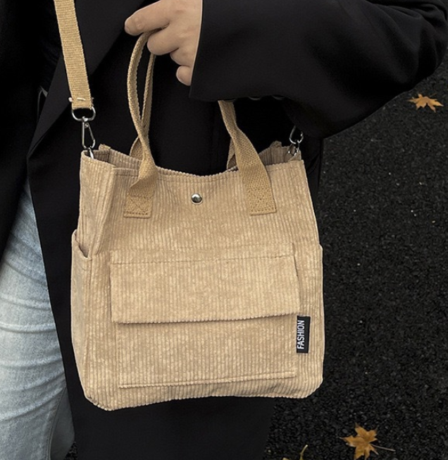 Süße Cord-Tasche „Kompakter Allrounder“ – Styling-Wunder in 4 Farben