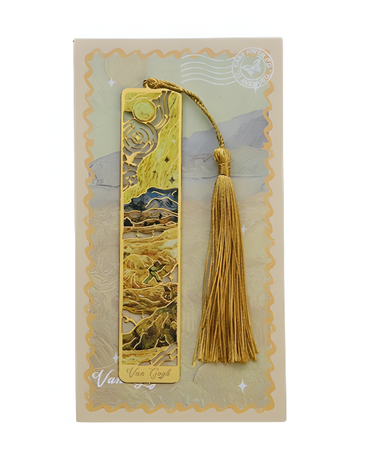 Van Gogh und Monet -Lesezeichen aus Metall