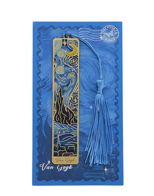 Van Gogh und Monet -Lesezeichen aus Metall