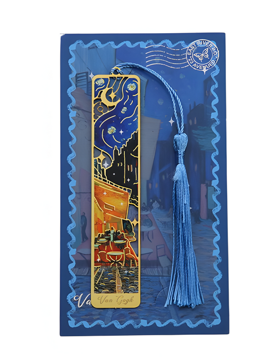 Van Gogh und Monet -Lesezeichen aus Metall