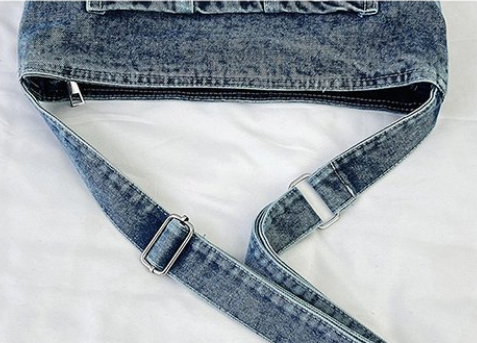 Stylischer Denim-Shopper im Vintage-Look – Die perfekte Crossbody-Tasche für jeden Tag