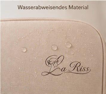 Reise Organizer für BHs, Unterwäsche und Socken. BH Aufbewahrungstasche Formstabiler Dessous Koffer mit Mehreren Fächern. La Riss Tasche mehrteilig mit Reißverschlus ( Braun)